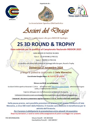 Locandina 25 3D Round & Trophy